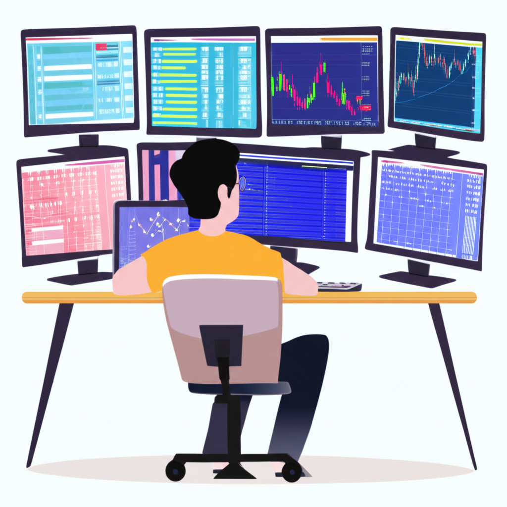 台灣交易者分析外匯市場數據的插圖