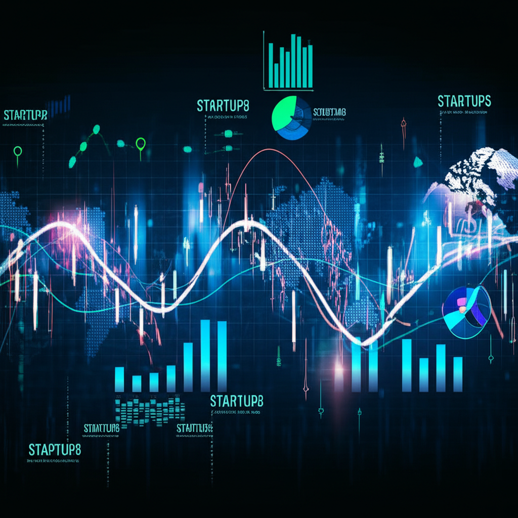 AI 重塑全球金融市場的動態插圖,展示科技巨頭與新創公司帶來的投資機會