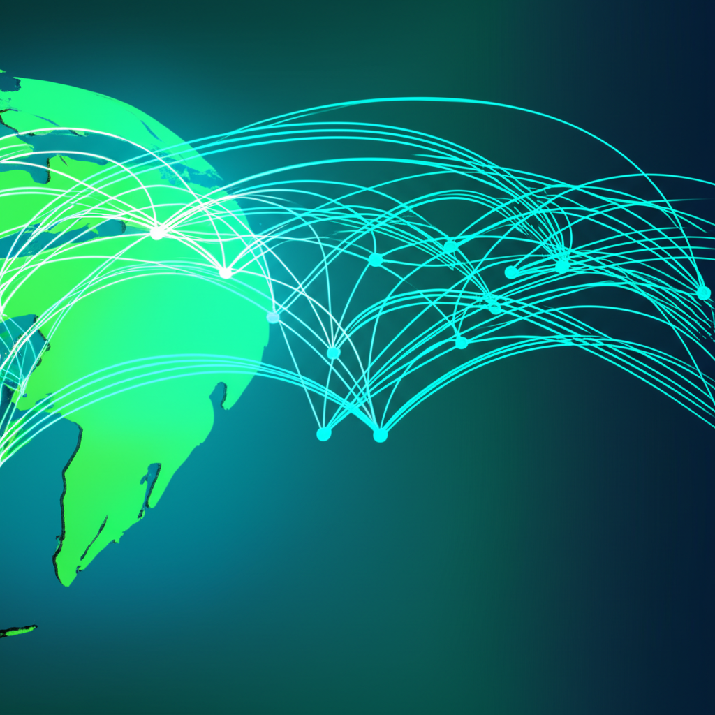 全球數據流動插圖
