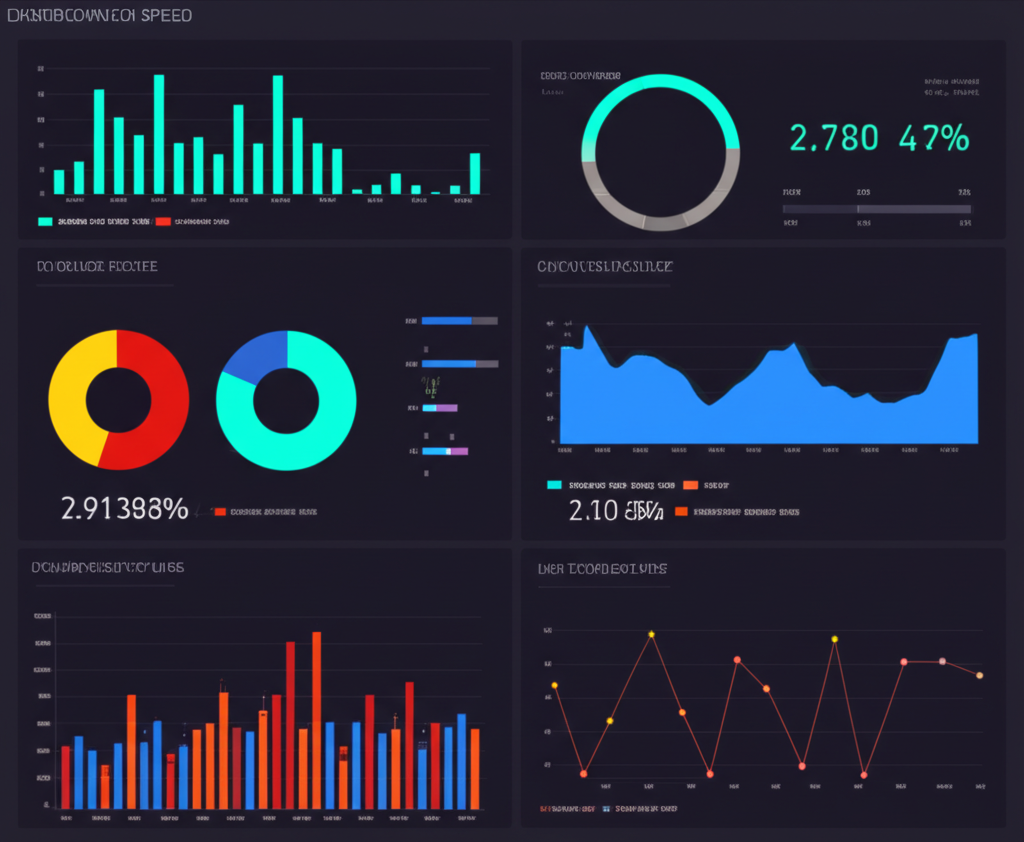 數位儀表板顯示訂單執行速度數據,強調外匯交易效率