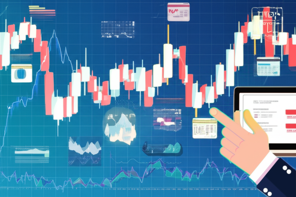 Forex trading analysis illustration