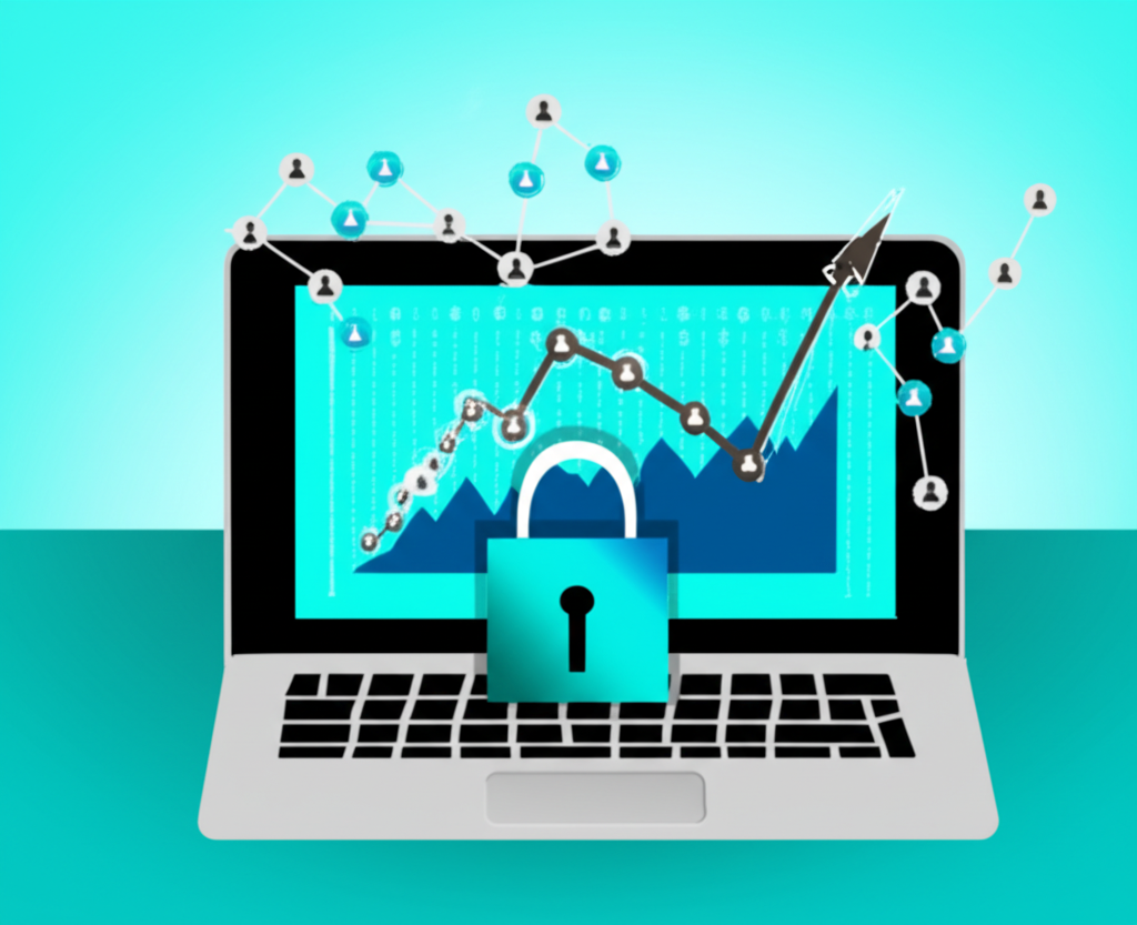Secure online trading illustration