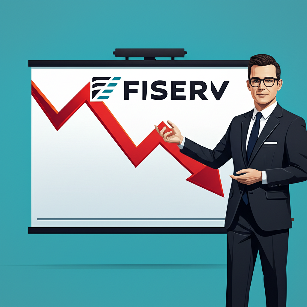 費塞福標誌伴隨股價急跌圖表,執行長自信宣布回購計劃,安撫投資者並穩定市場,代表管理層的策略回應