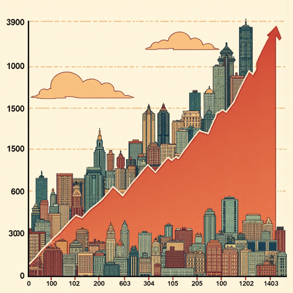 財務圖表顯示特別股穩定上漲趨勢,對比普通股波動曲線,背景融入台灣建築元素與金融工具,溫暖大地色調