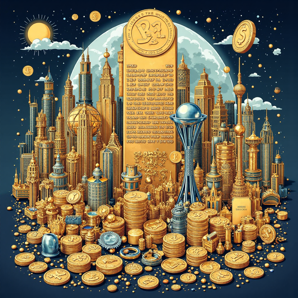 a visually engaging illustration depicting diverse precious metals in various forms such as coins bars and jewelry surrounded by elements of finance and global economy representing the multifaceted nature of precious metal investment and their role in wealth diversification for 2025