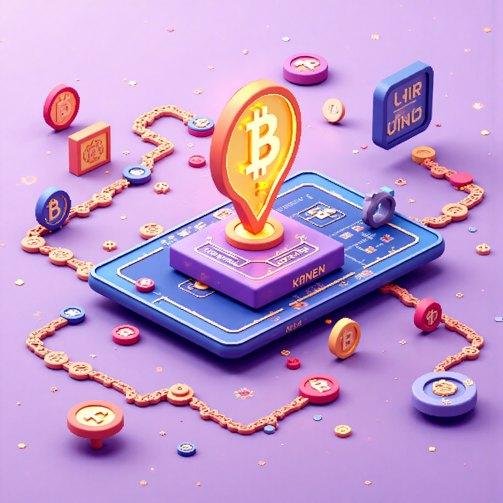 A vibrant illustration depicting a decentralized exchange interface with a prominent UNI token emblem glowing at its center surrounded by flowing digital currency streams on a soft pastel background